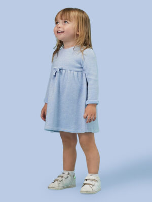 Vestido de bebé de lúrex azul claro - Prénatal