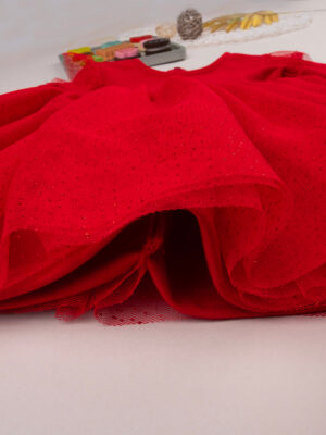 Vestido de punto rojo de niña - Prénatal