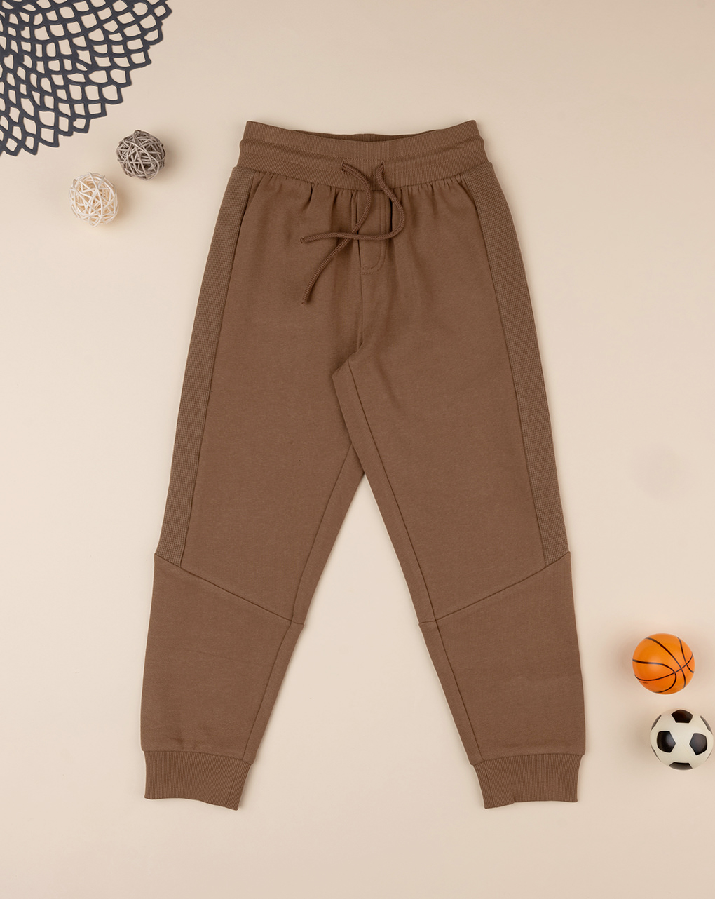 Pantalón de niño de felpa marrón - Prénatal