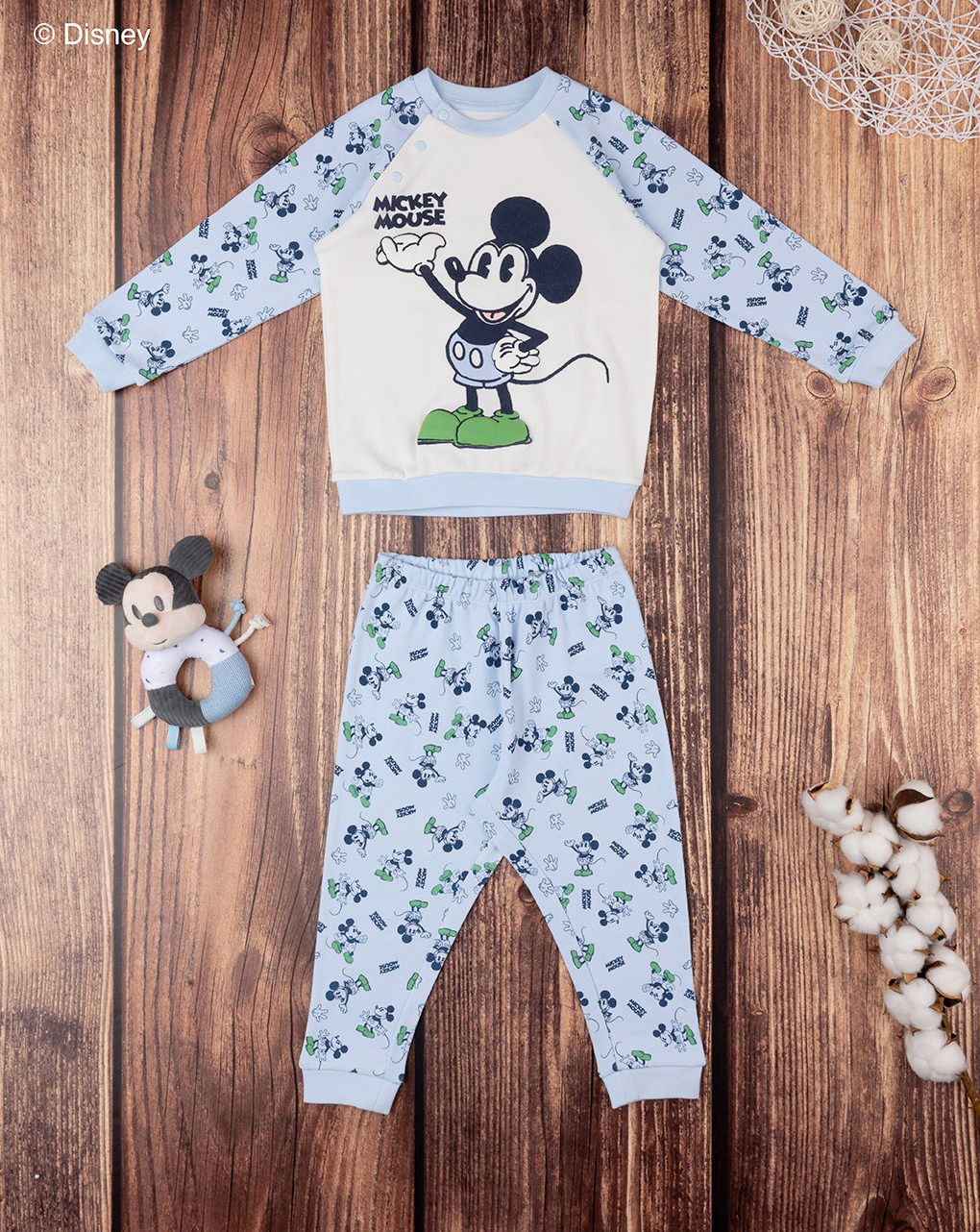 Pijama de 2 piezas disney mickey mouse para niño - Prénatal