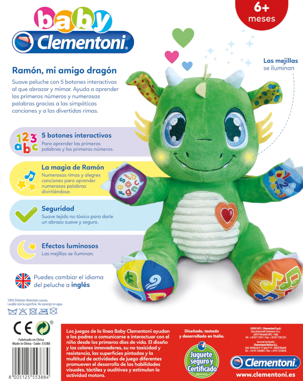 Bebé dragón 6/36 meses - clementoni - Baby Clementoni