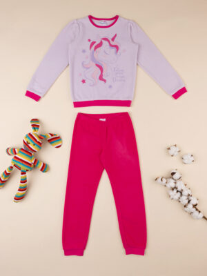 Pijama de felpa para niña "unicornio - Prénatal
