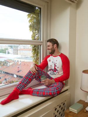 Pijama de felpa navideño para hombre - Prénatal