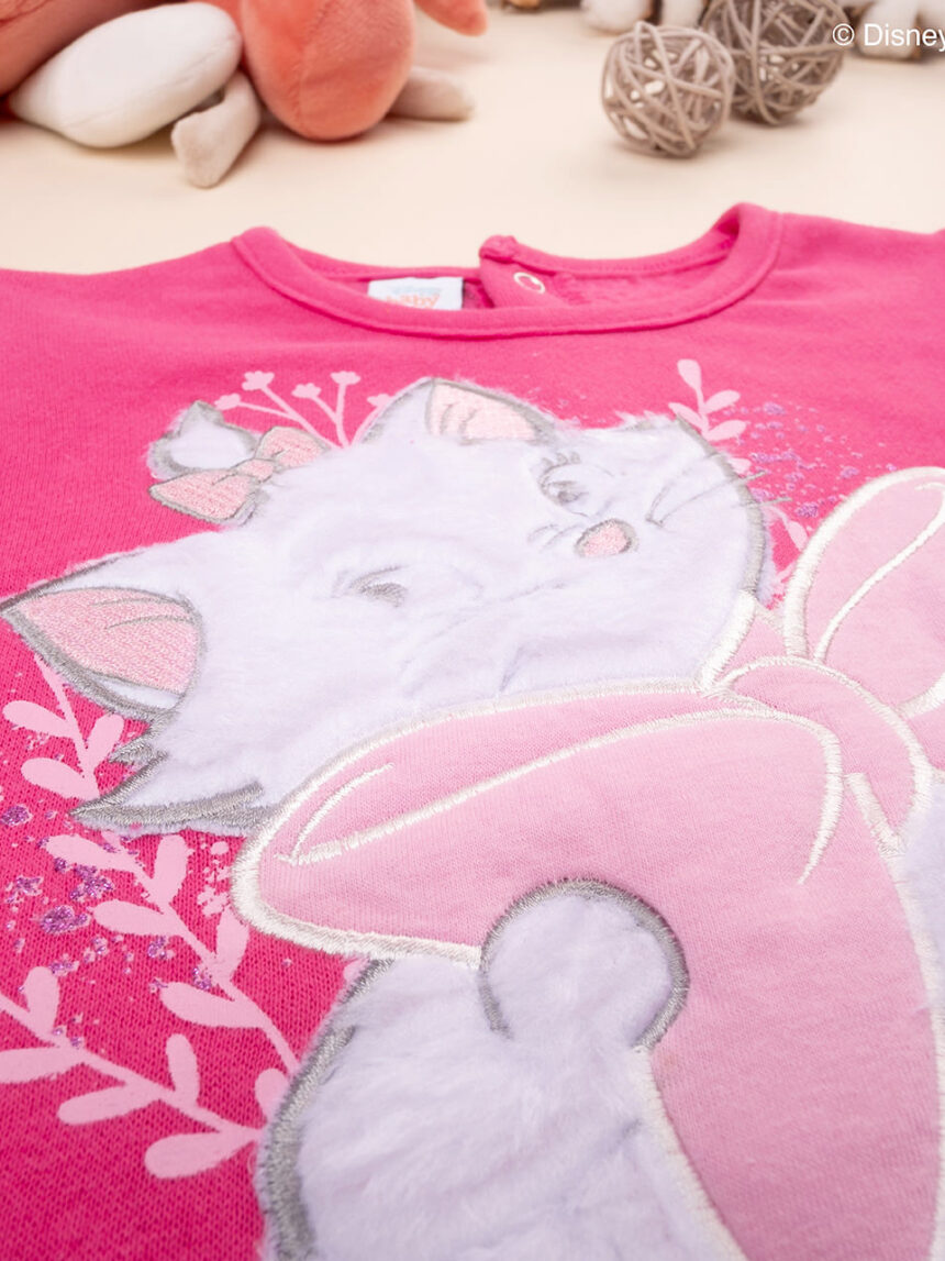 Pijama de felpa de algodón orgánico rosa bebé - Prénatal