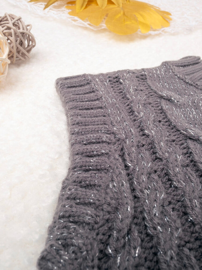 Chaleco tricot gris niño - Prénatal