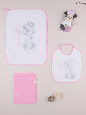 Juego de jardín de infancia de tres piezas rosa disney minnie - Prénatal