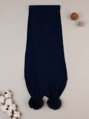 Bufanda de punto azul de niña - Prénatal