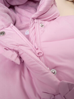 Chaqueta rosa con capucha para niña - Prénatal