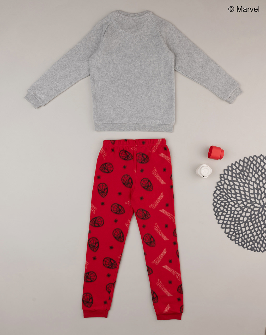 Pijama de dos piezas de forro polar para niño "spiderman - Prénatal
