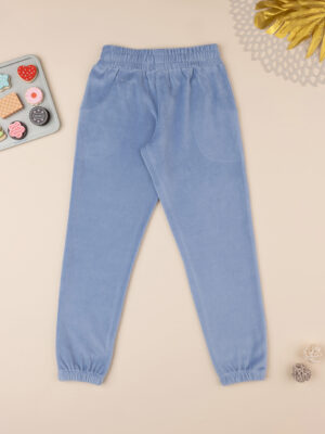 Pantalones de chenilla azul bebé - Prénatal