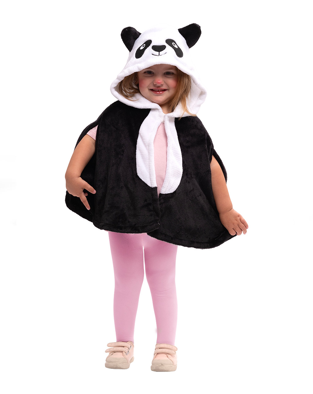 Capa de panda de felpa con capucha y ojos bordados 2/3 años - rubie's - Rubie's