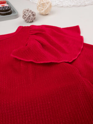 Vestido de terciopelo rojo para bebé niña - Prénatal