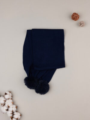 Bufanda de punto azul de niña - Prénatal