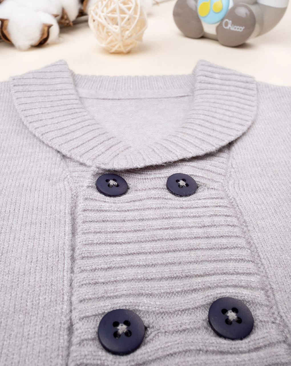 Cárdigan tricot para niños beige - Prénatal