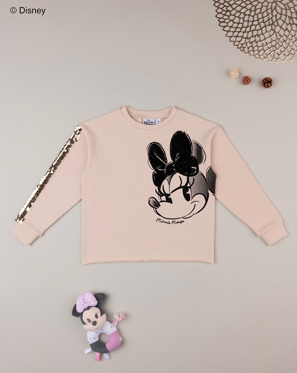 Sudadera informal para niñas minnie rosa - Prénatal