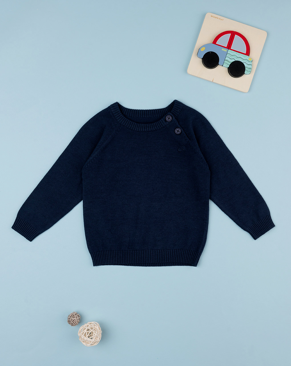 Jersey de algodón azul bebé - Prénatal