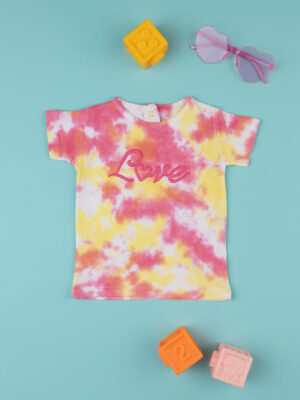 Camiseta de manga corta tie-dye para niña - Prénatal