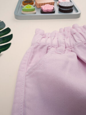 Pantalón rosa de sarga para niña - Prénatal