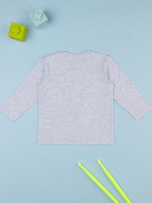 Camiseta infantil estampada gris - Prénatal