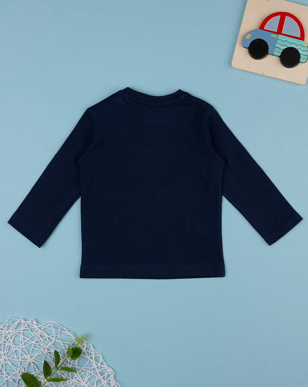 Camiseta azul bebé de manga larga - Prénatal