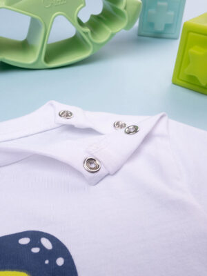 Camiseta blanca de bebé con estampado - Prénatal