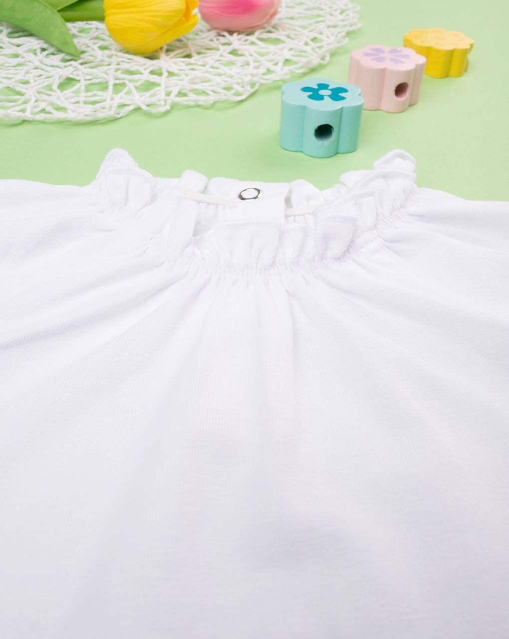 Body blanco para bebé con bordado - Prénatal