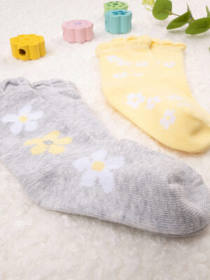 Pack 2 calcetines bebé 'flores - Prénatal