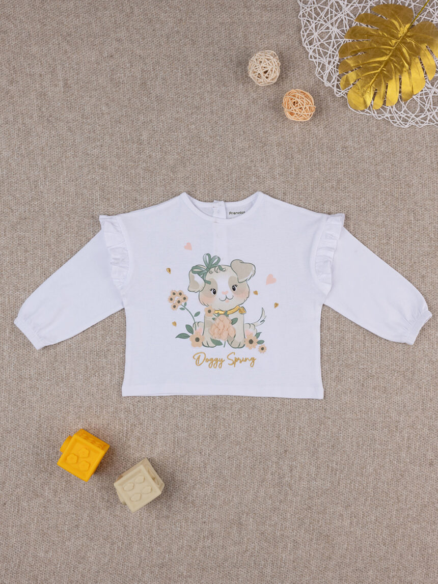 Camiseta asual de manga larga para niña "jardín" - Prénatal