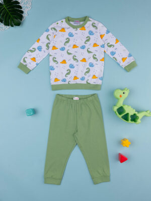 Pijama largo de dinosaurio para bebé - Prénatal