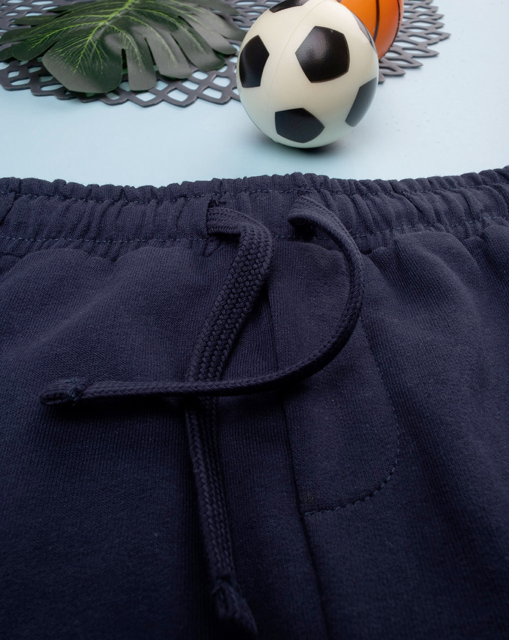 Pantalón largo azul bebé con estampado - Prénatal