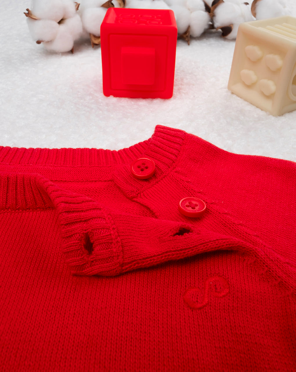 Jersey de algodón rojo para bebé - Prénatal