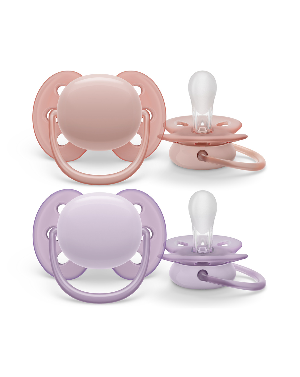 Chupete Philips AVENT Ultra Air Nighttime, 6-18 meses, rosa