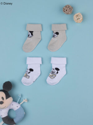Disney Calcetines Minnie Mouse para bebé, paquete de 6 (12-24 meses),  Rosa/blanco