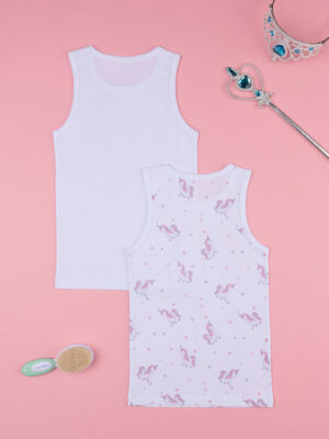 Pack 2 camisetas niña "unicornio" algodón orgánico - Prénatal
