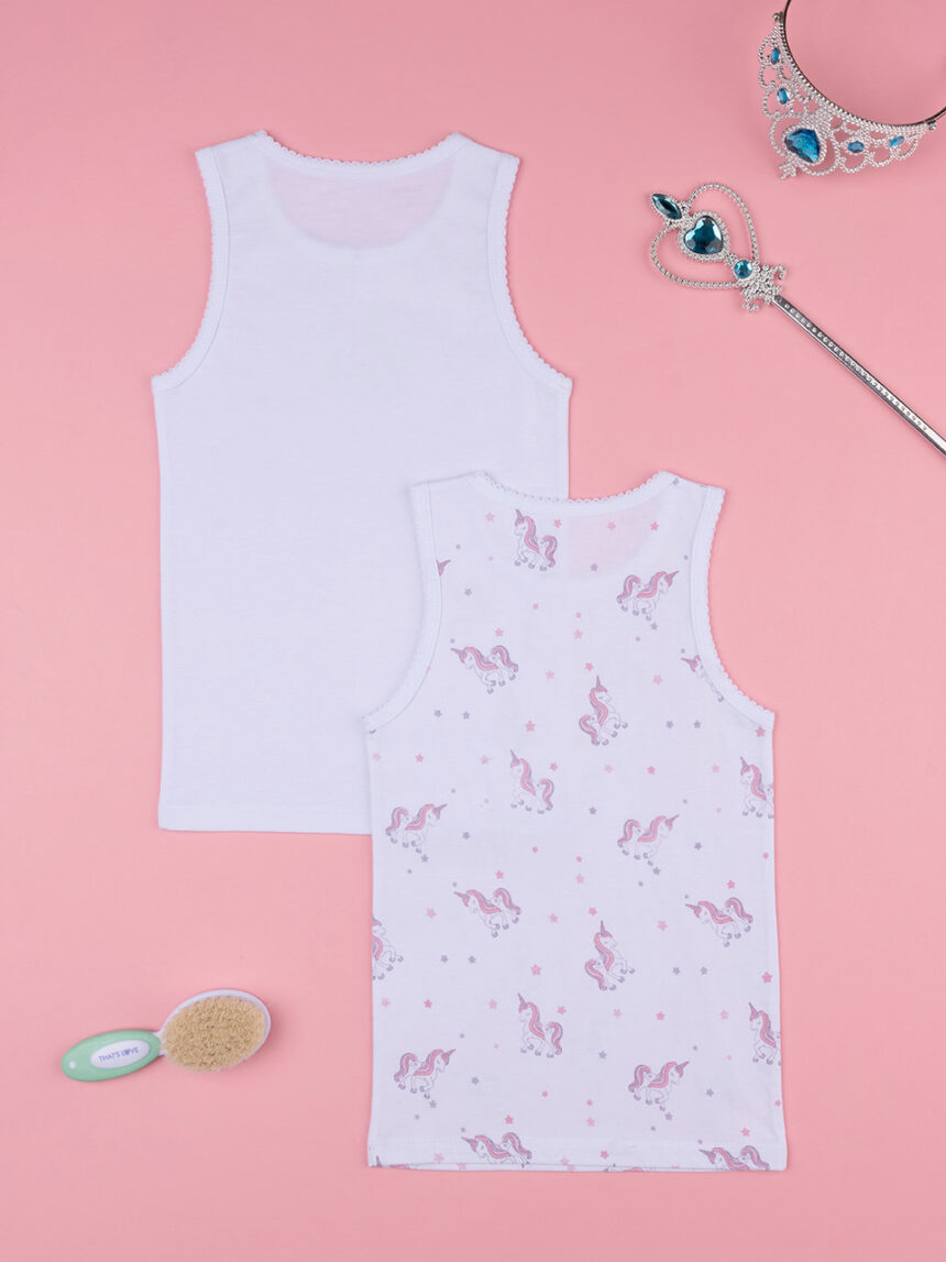 Pack 2 camisetas niña "unicornio" algodón orgánico - Prénatal