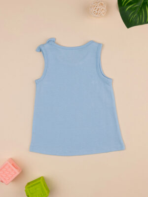 Camiseta de tirantes azul "margarita" de niña - Prénatal