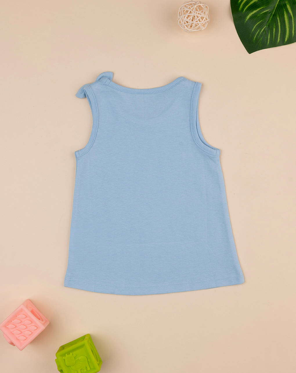 Camiseta de tirantes azul "margarita" de niña - Prénatal