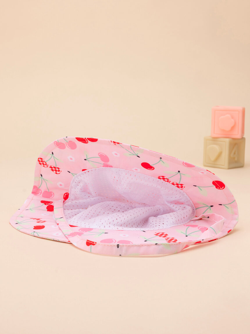 Sombrero de playa "cherry" rosa bebé - Prénatal