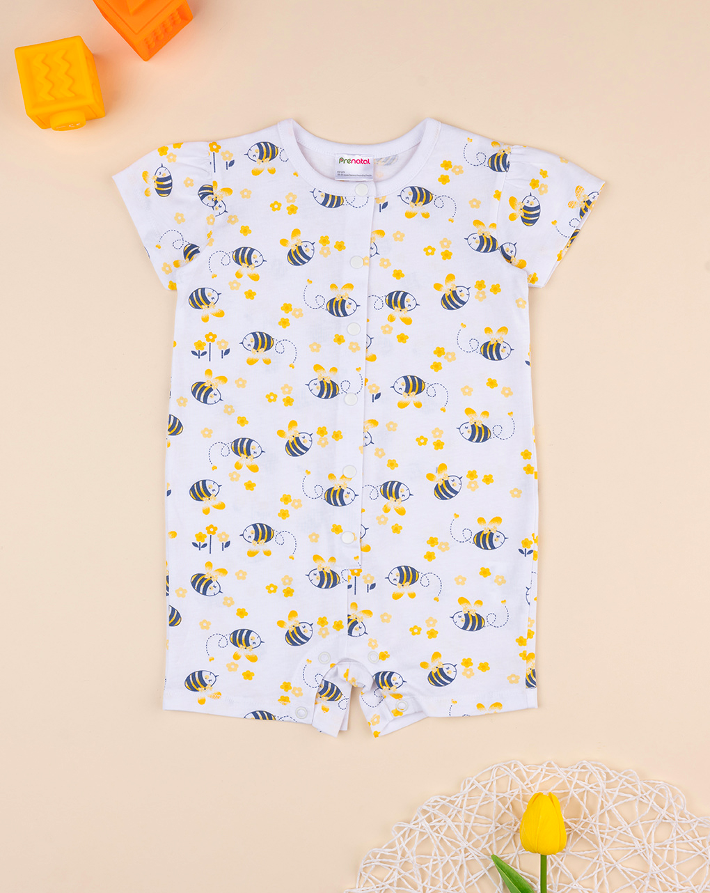 Pijama "abejas" de una pieza  para niños - Prénatal