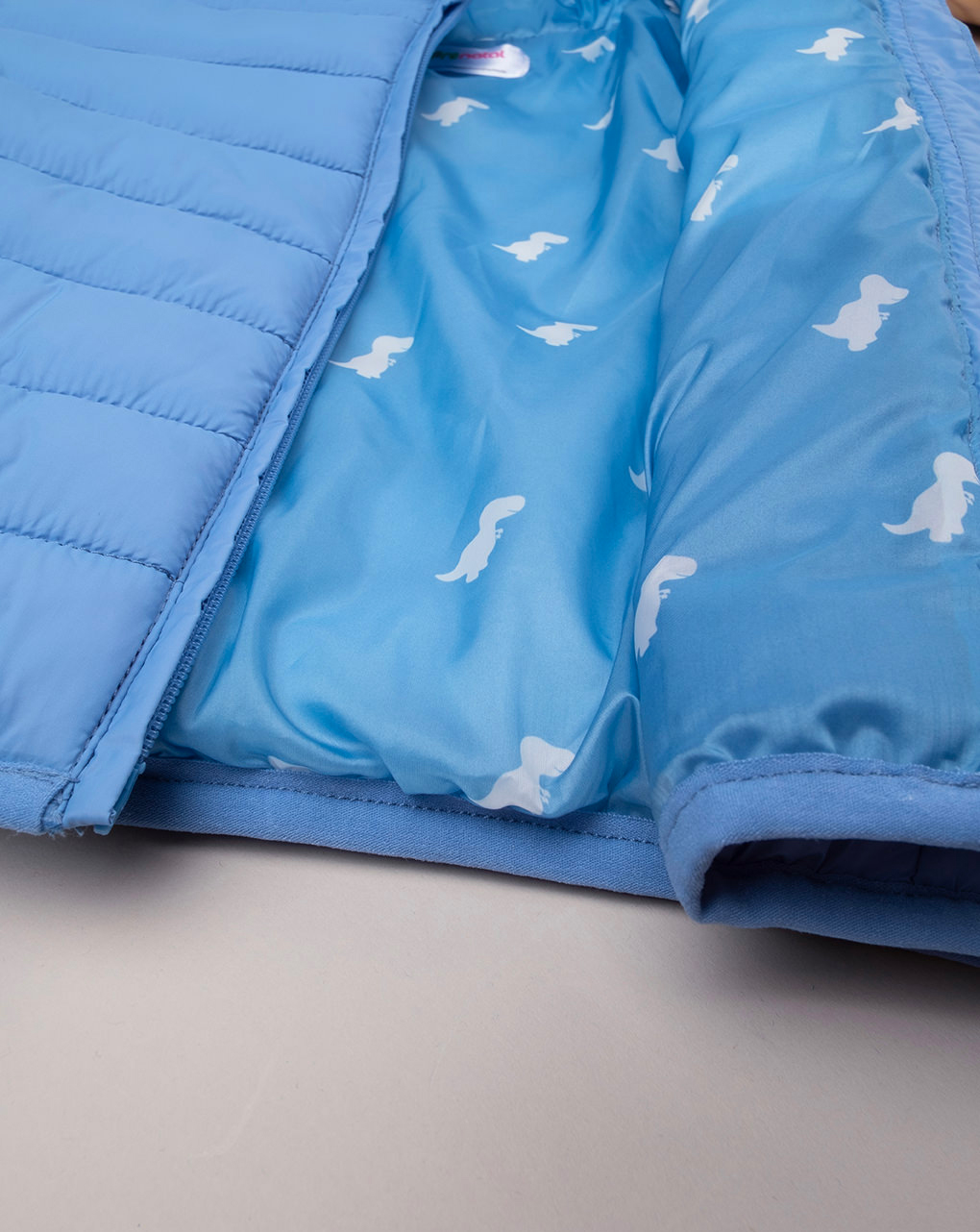 Chaqueta azul claro con capucha infantil - Prénatal