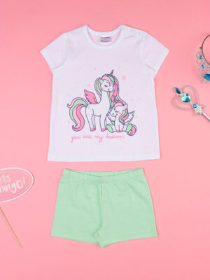 Pijama de dos piezas "unicornio" para niña - Prénatal