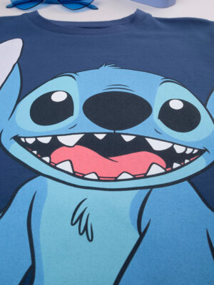 Camiseta bambino blu "stitch" (puntada) - Prénatal