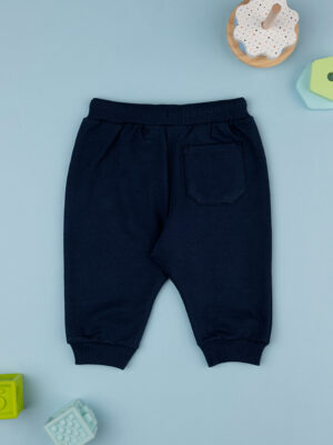 Pantalone de rizo francés para niños azul - Prénatal