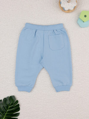 Pantalones de felpa de niño azul claro - Prénatal