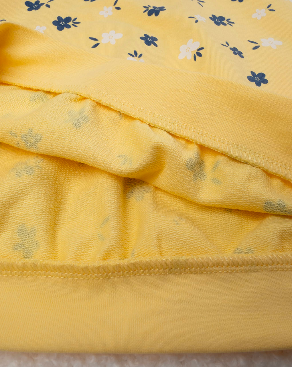 Sudadera ligera con capucha amarilla - Prénatal