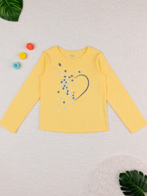 Camiseta de manga larga para niña "corazones" - Prénatal