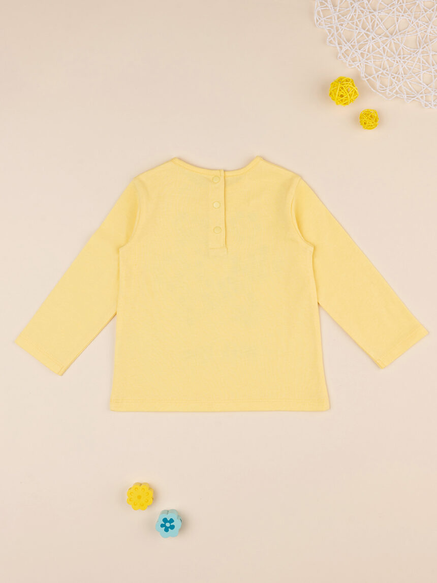 Camiseta amarilla de niña con estampado - Prénatal