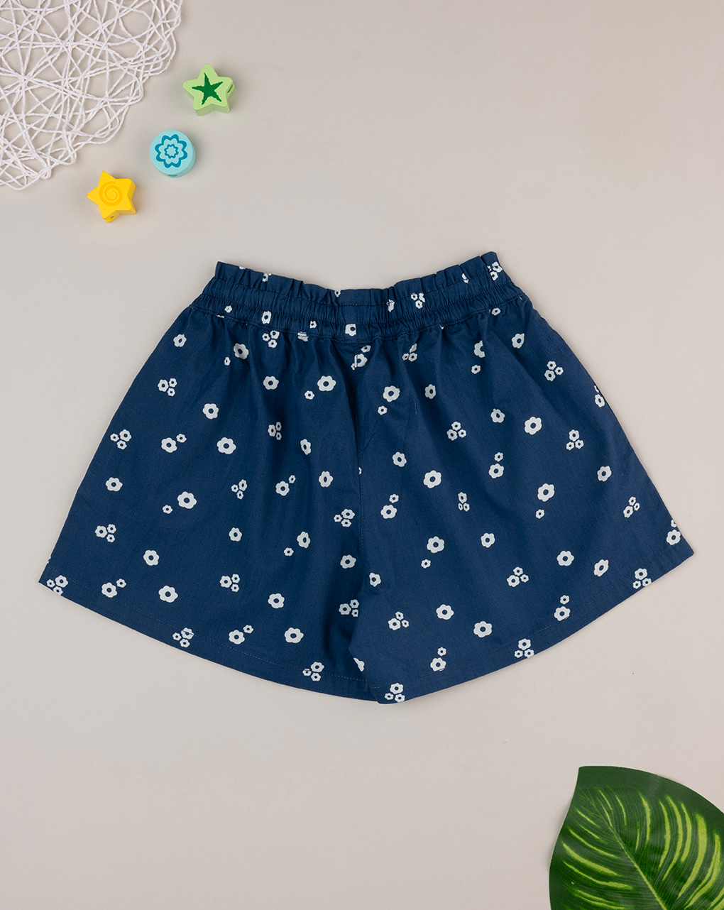 Pantalón corto azul informal para niña - Prénatal