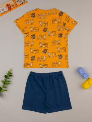 Pijama de punto amarillo/azul de niño - Prénatal