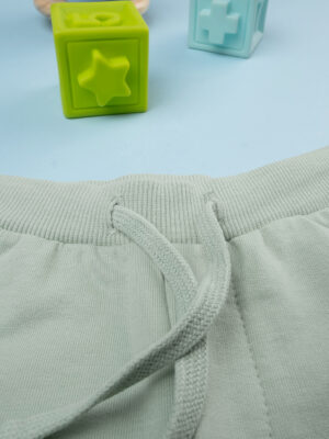 Pantalone de rizo francés para niños verde - Prénatal